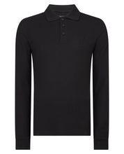 Load image into Gallery viewer, Remus Uomo Mesh Polo Black
