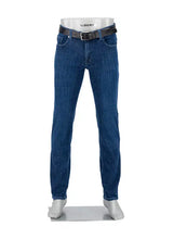 Load image into Gallery viewer, Alberto Pipe Stretch Jean Blue