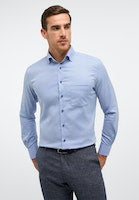 Load image into Gallery viewer, Eterna Modern Fit Non Iron Shirt Mid Blue