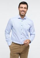 Load image into Gallery viewer, Eterna Modern Fit Stripe Shirt Blue