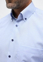 Load image into Gallery viewer, Eterna Comfort Fit Gingham Shirt Blue