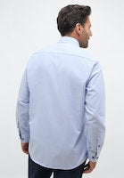 Load image into Gallery viewer, Eterna Comfort Fit Gingham Shirt Blue