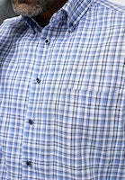 Load image into Gallery viewer, Eterna Comfort Fit Check Shirt Blue