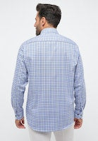 Load image into Gallery viewer, Eterna Comfort Fit Check Shirt Blue