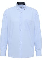 Load image into Gallery viewer, Eterna Comfort Fit Gingham Shirt Blue