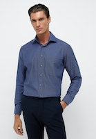 Load image into Gallery viewer, Eterna Non-Iron Comfort Fit Shirt Blue