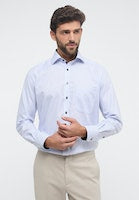 Load image into Gallery viewer, Eterna Comfort Fit Dobby Shirt Blue