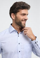 Load image into Gallery viewer, Eterna Comfort Fit Dobby Shirt Blue