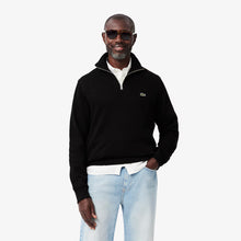 Load image into Gallery viewer, Lacoste Knit Half Zip Black