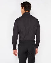 Load image into Gallery viewer, Remus Uomo Tapered Print Collar Shirt Black