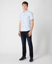 Load image into Gallery viewer, Remus Uomo Slim Oxford Short Sleeve Blue