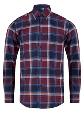 Load image into Gallery viewer, Daniel Grahame Check Shirt Burgundy