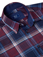Load image into Gallery viewer, Daniel Grahame Check Shirt Burgundy