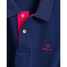 Load image into Gallery viewer, Gant Contrast Collar Polo Navy/Red