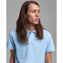 Load image into Gallery viewer, Gant Piqué Polo Shirt Capri Blue