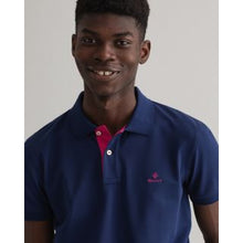 Load image into Gallery viewer, Gant Contrast Collar Polo Navy/Red