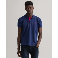 Load image into Gallery viewer, Gant Contrast Collar Polo Navy/Red