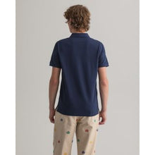 Load image into Gallery viewer, Gant Piqué Polo Shirt Navy