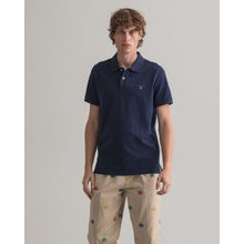 Load image into Gallery viewer, Gant Piqué Polo Shirt Navy