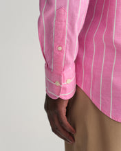 Load image into Gallery viewer, Gant Regular Fit Striped Oxford Pink