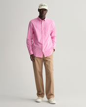 Load image into Gallery viewer, Gant Regular Fit Striped Oxford Pink