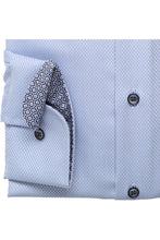 Load image into Gallery viewer, Eterna Slim Fit Textured Shirt Blue