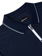 Load image into Gallery viewer, Remus Uomo Zip Polo Navy