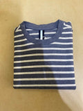 Profuomo Stripe T-Shirt Denim Blue