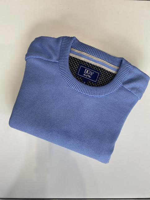 55600/Crew             Cotton 21 Lt Blue