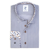 R2 Amsterdam Striped Shirt Navy