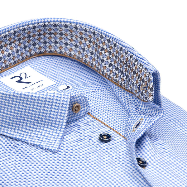 R2 Amsterdam Twill Shirt Light Blue