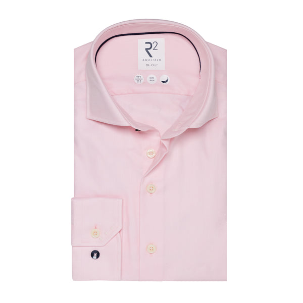 R2 Amsterdam Rib Shirt Plain Pink