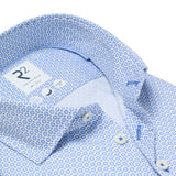 R2 Amsterdam Print Shirt Blue