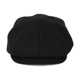 Melton Flat Cap Black