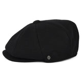 Melton Flat Cap Black