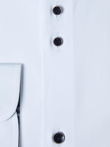 13139/BlkBtn              Slim Kirk 01 White