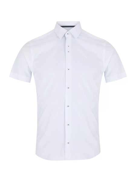 Remus Uomo Short Sleeve Shirt White