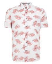 Load image into Gallery viewer, Remus Uomo Navy and White Rome Short Sleeve Casual Shirt
