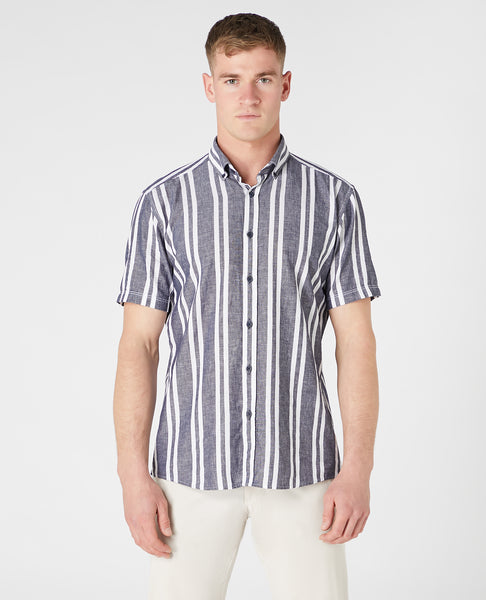Remus Uomo Stripe Shirt Dark Blue
