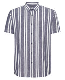 Remus Uomo Stripe Shirt Dark Blue