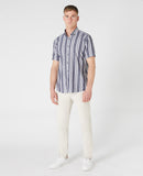 Remus Uomo Stripe Shirt Dark Blue