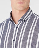 Remus Uomo Stripe Shirt Dark Blue