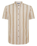 Remus Uomo Stripe Shirt Sand