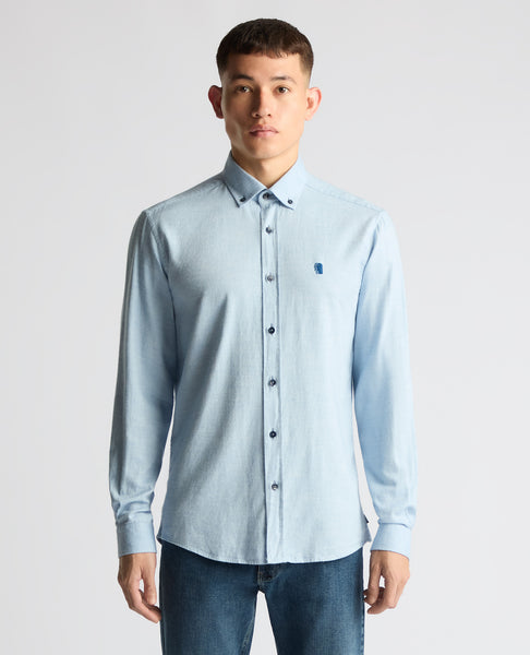 Remus Uomo Winter Twill Shirt Blue