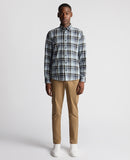 Remus Uomo Check Flannel Blue