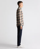Remus Uomo Check Flannel Camel