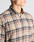 Remus Uomo Check Flannel Camel