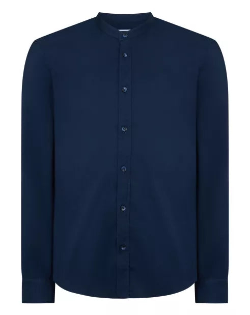 Remus Uomo Cole Grandad Collar Navy