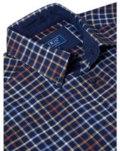 Load image into Gallery viewer, DG&#39;s Drifter Check Ivano Shirt Navy
