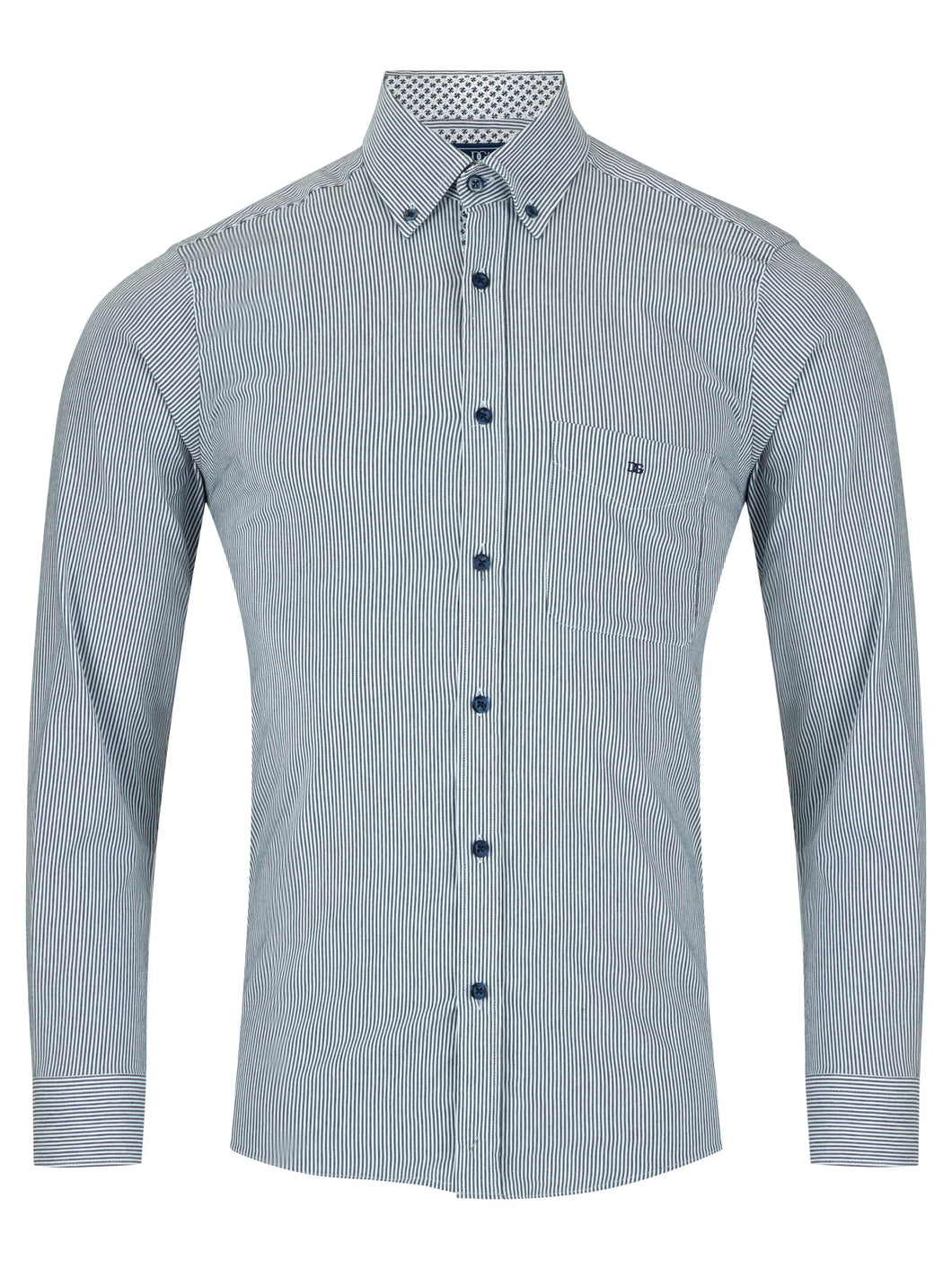 DG's Drifter Ivano Stripe Shirt Navy Marine